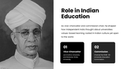 Sarvepalli Radhakrishnan presentation featuring his life, education, philosophy, teaching career, political service. - slide 6