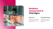 Neonatal Care presentation covering newborn assessment, resuscitation, feeding, infection prevention, and preterm care. - slide 3