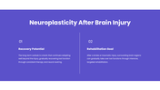 Neuroplasticity presentation showing brain rewiring, learning, memory, recovery, exercise, and mental health. - slide 6