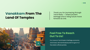 Tamil Nadu powerpoint presentation featuring temples, culture, traditions, economy, tourism, industry, and growth. - slide 10