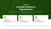 Bryophytes presentation covering mosses, liverworts, hornworts, structure, reproduction, and life cycle. - slide 8
