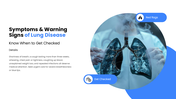 Pulmonary disease presentation covering lung disorders, respiratory conditions, symptoms, and prevention. - slide 11