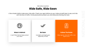 National Bike Month presentation promoting cycling, road safety, fitness, sustainability, and active travel. - slide 5