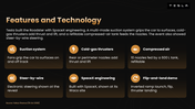 Roadster electric hypercar with dark orange theme, charts, timelines, tables, text holders and editable shapes. - slide 4