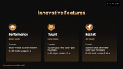 Roadster electric hypercar with dark orange theme, charts, timelines, tables, text holders and editable shapes. - slide 8