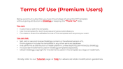 White background slide with red bold heading, black text outlining user permissions, and hyperlinks for tutorial and FAQ.