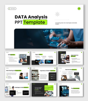 The best data analysis PowerPoint template with graphs, data dashboards, and insight-driven strategy slides.