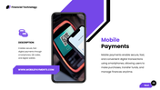 FinTech Innovation presentation with digital finance, AI, blockchain, mobile payments, and banking technology. - slide 5