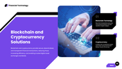 FinTech Innovation presentation with digital finance, AI, blockchain, mobile payments, and banking technology. - slide 6