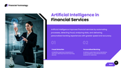 FinTech Innovation presentation with digital finance, AI, blockchain, mobile payments, and banking technology. - slide 7