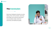 Misdiagnosis presentation with worried doctor, medical scan, diagnostic errors, causes, prevention, and patient safety. - slide 10