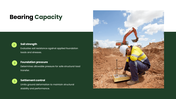 Geotechnical Engineering covering soil testing, foundations, bearing capacity, slopes, and retaining structures. - slide 7