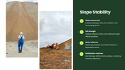 Geotechnical Engineering covering soil testing, foundations, bearing capacity, slopes, and retaining structures. - slide 8