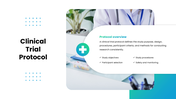 Good Clinical Practice covering trial protocols, informed consent, safety, ethics, compliance, and data management. - slide 5