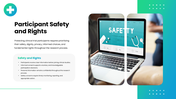 Good Clinical Practice covering trial protocols, informed consent, safety, ethics, compliance, and data management. - slide 7
