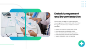 Good Clinical Practice covering trial protocols, informed consent, safety, ethics, compliance, and data management. - slide 8