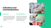 Colonoscopy slide showing a colonoscope, patient preparation, bowel prep, procedure steps, findings - slide 3