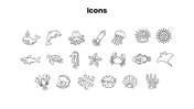 Tentacle preesentation overview with octopus, squid, jellyfish, sea anemone, adaptations, and research applications. - slide 11