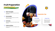 The Smoothie Preparation With Fruits presentation with fruit selection, cutting, blending, flavors, and serving tips. - slide 5