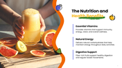 The Smoothie Preparation With Fruits presentation with fruit selection, cutting, blending, flavors, and serving tips. - slide 8