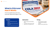 Social Security COLA 2027 PPT shows retirees, Capitol building, benefit changes, inflation - slide 3