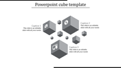 Stage infographic with four gray cylindrical podiums, displaying professional silhouettes labeled with four steps.