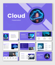 Cloud computing with slides on cloud services, deployment models, security, use cases, challenges, and future trends.