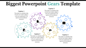 Slide featuring interconnected gears with icons for business, documents, and people, illustrating collaborative processes.
