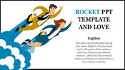 Illustration of two professionals flying upward like rockets, symbolizing growth and ambition, with a motivational caption.