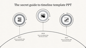Best Timeline Slide Template With Grey Color Design