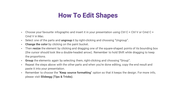 Step by step guide for editing shapes in a presentation including ungrouping, resizing and grouping elements in white theme.
