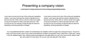 Slide design featuring a title, two blocks of text, on a white background with no images or graphics.