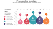 Process optimization set with a central hexagonal diagram and additional slides showing circular and linear workflows.