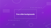 Vibrant purple background with a central box containing the white text, surrounded by abstract shapes.