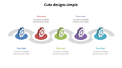 A simple and colorful diagram featuring five gears in different colors, with text boxes for custom content.