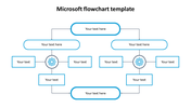 Microsoft flowchart layout showing process flow with central and connecting rectangular boxes.