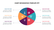 Infographic PowerPoint slide featuring a colorful circular chart with six sections, each representing different concepts.