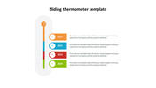 Vertical thermometer divided into four sections for 2021–2024 with colored labels and icons on the right.