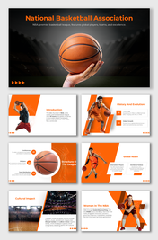 Slides on the NBA featuring history, league structure, global impact, cultural relevance, and women's contributions.