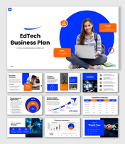 Alt: Overview of a 10-slide EdTech presentation 