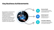 Investor Update featuring financial charts, blue theme, infographic shapes, and clean layout. - slide 6