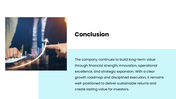 Investor Update featuring financial charts, blue theme, infographic shapes, and clean layout. - slide 10