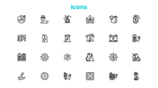 CCNA with blue-teal accents, network diagrams, OSI layers, IP tables, device icons, charts, and text boxes. - slide 11