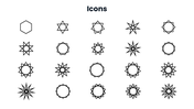 Hexagram with Yin-Yang lines, blue shapes, formation diagrams, cultural icons, charts, and text boxes. - slide 11