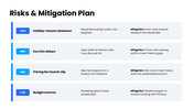 Q4 Business Plan with blue-black theme, charts, timelines, text holders and editable geometric shapes. - slide 8