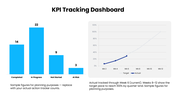 Q4 Business Planning with blue accents, business charts, timeline, text holders and editable shapes. - slide 8