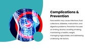 Pancreatitis with pancreas anatomy, teal accents, medical illustrations, text holders and infographic shapes. - slide 9
