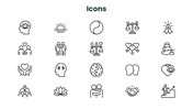 Self Awareness with green tones, reflective portraits, flower shapes, charts, icons, and text panels. - slide 11