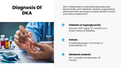Diabetes Ketoacidosis presentation with DKA causes, symptoms, diagnosis, severity chart, treatment, and prevention. - slide 6