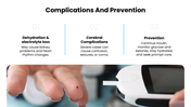 Diabetes Ketoacidosis presentation with DKA causes, symptoms, diagnosis, severity chart, treatment, and prevention. - slide 9